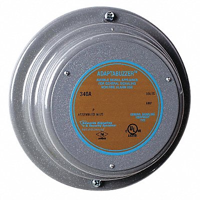 EDWARDS SIGNALING 340AN5 Buzzer 120VAC 0.050A Grey