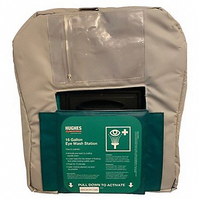 HUGHES SAFETY 16GFEWBLKT Eyewash Insulated Jacket 21 H 5 L 26 W