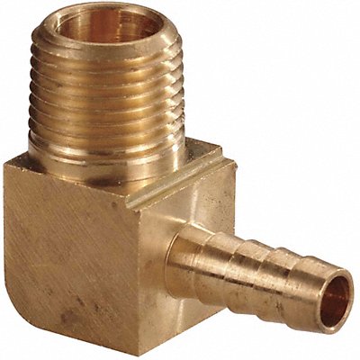 GRAINGER 6AFR0 Barbed Hose Fitting Hose ID 1/4 NPT