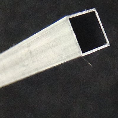 GRAINGER 83012 Tubing Square Aluminum 12 in Overall L