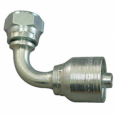 AEROQUIP 1A4BFB4 Crimp Fitting 90 Deg 1/4 ID 1/4 FBSPP