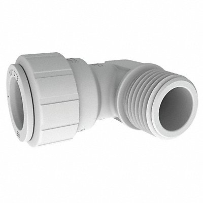 JOHN GUEST PSEI482024 90 Elbow 1/2 CTS x 1/2 NPT White