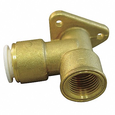 JOHN GUEST WBI2024 90 Drop Ear Elbow 1/2 NPT Brass Wht