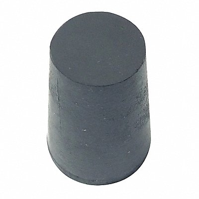GRAINGER 4 Stopper Sz 0 13 mm BDia Black 0 PK75