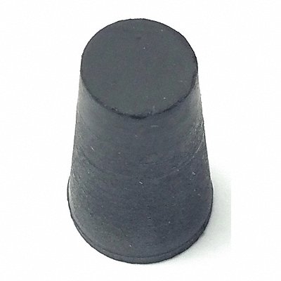 GRAINGER 4 Stopper Sz 0 10 mm BDia Black 0 PK100