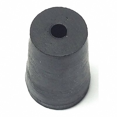 GRAINGER 0001H Stopper Sz 0 9 mm BDia Black 0 PK100