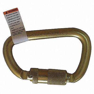 CONDOR 16V856 Carabiner Steel 4-1/16 in L Auto-Lock