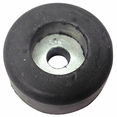 GRAINGER 10192W017U Bumper 1-1/2in. Black Rubber PK10