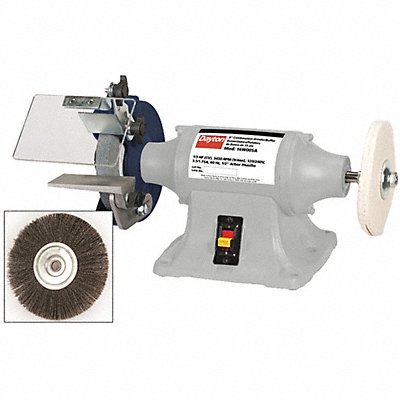 DAYTON 16W005 Bench Grinder 6 36 Grit 1/3HP
