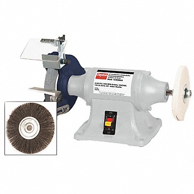 DAYTON 16W006 Bench Grinder 8 36 Grit 3/4HP