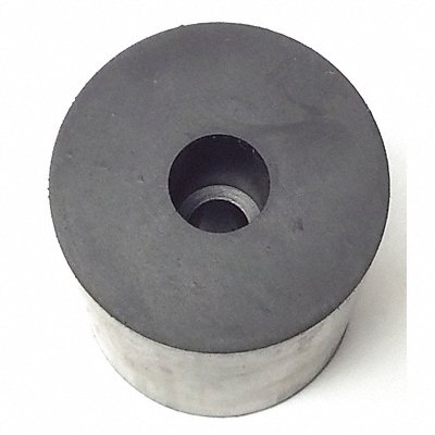 GRAINGER 1487017 Bumper 1-1/4 in Black Rubber PK5