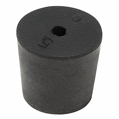 GRAINGER 51H Stopper Sz 5 23 mm BDia Black 0 PK25