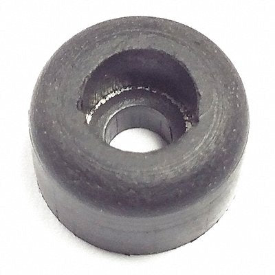 GRAINGER 2071W017AL Bumper 1/2 in Black Rubber PK25