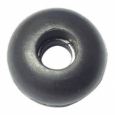 GRAINGER 2081W017 Bumper 5/8 in Black Rubber PK25