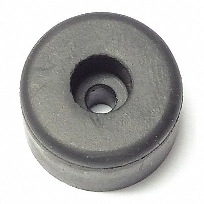 GRAINGER 2083017 Bumper 11/16 in Black Rubber PK25