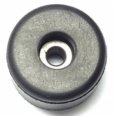 GRAINGER 2083W017 Bumper 11/16 in Black Rubber PK25