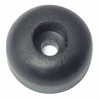 GRAINGER 2088017 Bumper 5/8 in Black Rubber PK25