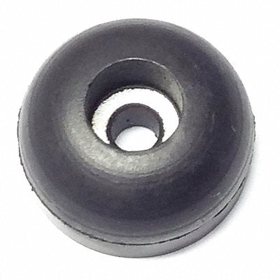 GRAINGER 2088W017 Bumper 5/8 in Black Rubber PK25