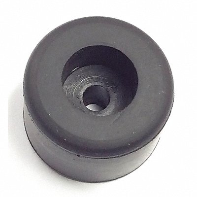 GRAINGER 2091017K Bumper 3/4 in Black Rubber PK25