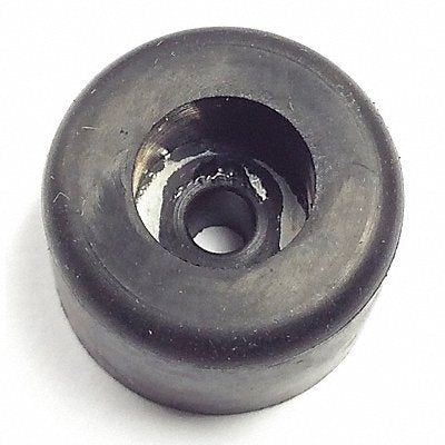 GRAINGER 2091W017K Bumper 3/4 in Black Rubber PK10
