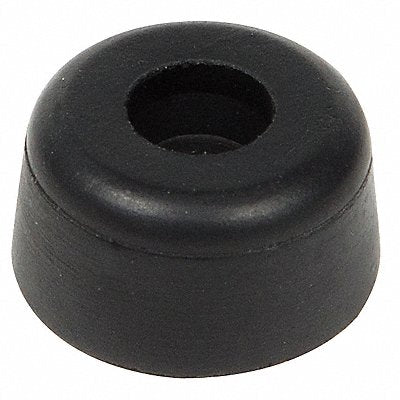 GRAINGER 2094017 Bumper 15/16 in Black Rubber PK10