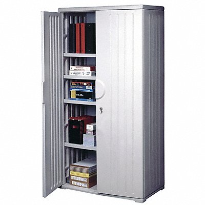 ICEBERG 92573 Storage Cabinet HDPE Platinum 72 In