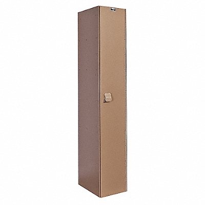 HALLOWELL HPL12821ATE Locker 1x1Locker Taupe 72 x12 x18 Assm