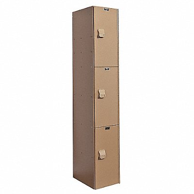 HALLOWELL HPL12823ATE Locker 3x1Locker Taupe 72 x12 x18 Assm