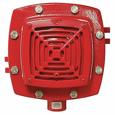 EDWARDS SIGNALING 888DN5 Horn Red Surface Mounting