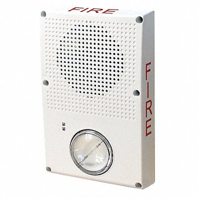 EDWARDS SIGNALING WG4WFSVMC Outdoor Speaker Strobe Marked Fire White