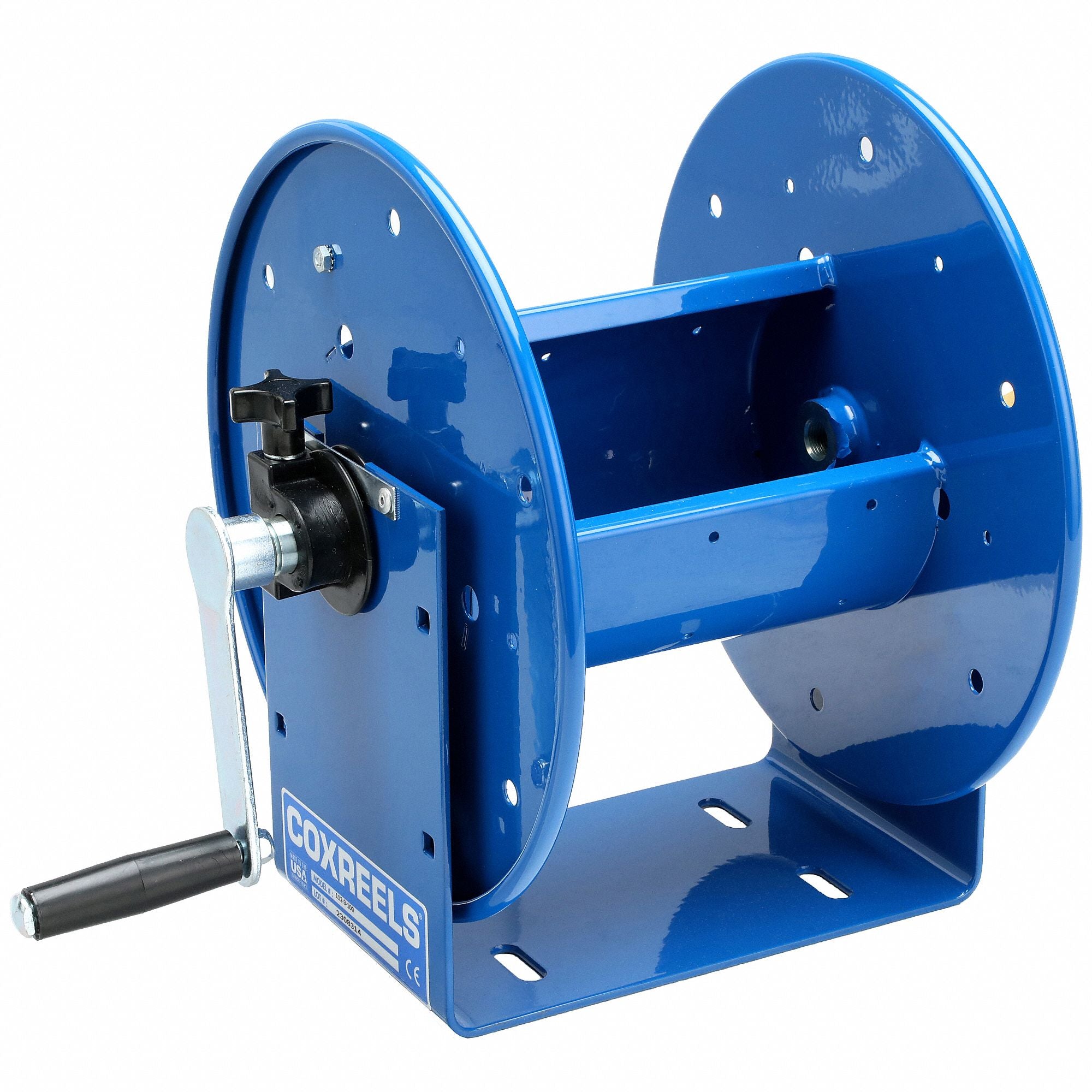COXREELS 1123100 Hand Crank Hose Reel 100 ft 3/8 ID Blue