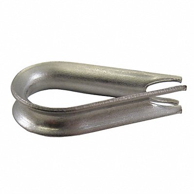 LOOS AN100C3 Wire Rope Thimble 3/32 in Rope Dia SS