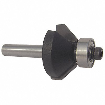 WESTWARD 16Y541 Chamfer Profile Router Bit 1-1/2
