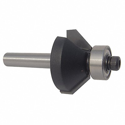 WESTWARD 16Y609 Chamfer Profile Router Bit 1-1/4