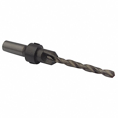 WESTWARD 16Y614 Cntrsnk Rtr Bit No.8 Wd/Scrw 25/64 In