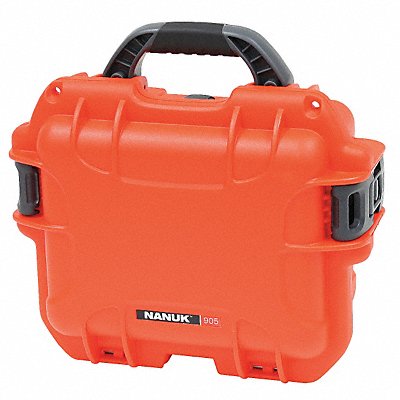 NANUK CASES 905S000OR0A0 Protective Case 4 7/64 in PwrClwLtcSys/PdLk Or