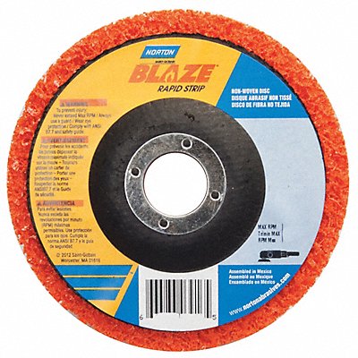 NORTON 66623303783 Non Woven Depressed Centre Disc 4 1/2 in Dia