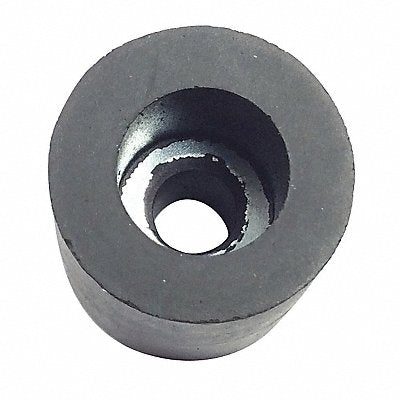 GRAINGER 2986W017 Bumper 13/16 in Black Rubber PK10