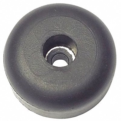 GRAINGER 638W017 Bumper 1 in Black Rubber PK10