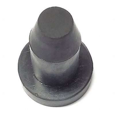 GRAINGER 835136S Bumper 1 in Black Rubber PK25