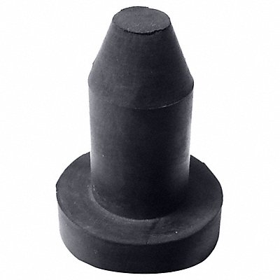 GRAINGER 854136S Bumper 7/8 in Black Rubber PK25