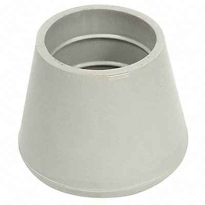 GRAINGER CTB21G Protective Leg Tip SlipOn Rd 1-1/8 PK25