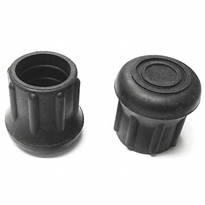 GRAINGER LTB20BNW Protective Leg Tip SlipOn Rd 31/32 PK10