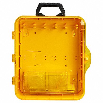 BRADY 170397 Lockout Station Black/Yellow PP 6 Hooks