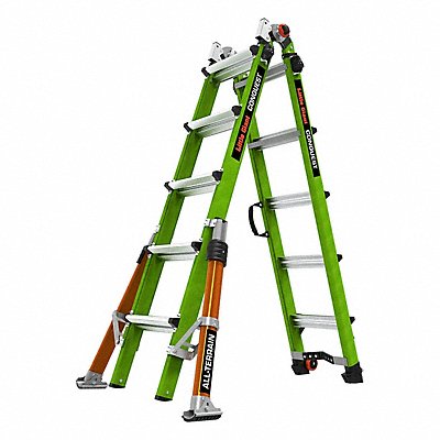 LITTLE GIANT 17102001 Fiberglass Articulated Ladder
