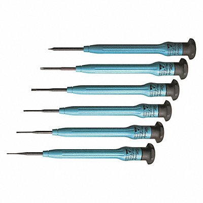 MOODY TOOL 580316 Fixed ESD Slot Screwdriver Set 6 Pc