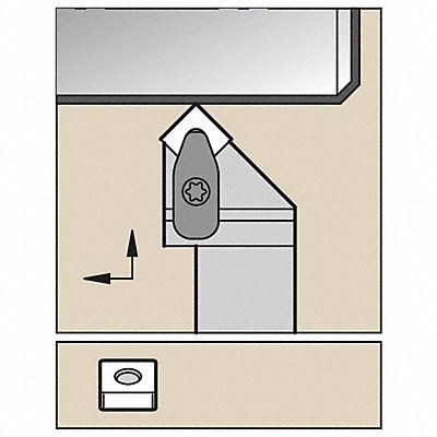 WIDIA DSSNL164DKC3 Toolholder ISO D-Style Clamping