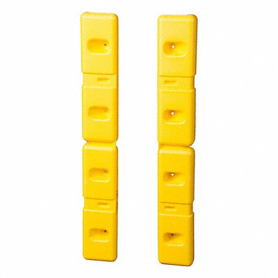 GRAINGER 1726 Wall Protector Yellow PK2