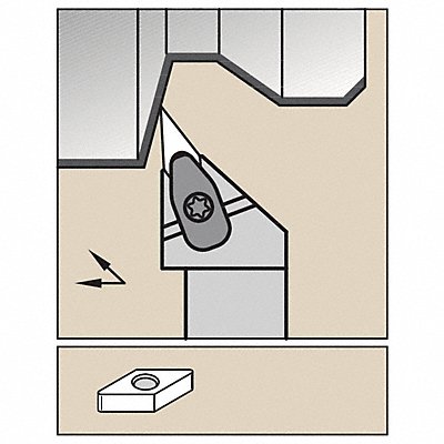 WIDIA DVJNR123CKC3 Toolholder ISO D-Style Clamping