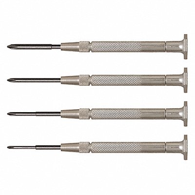 MOODY TOOL 580238 Phil. Driver Set Steel Handles 4Pc